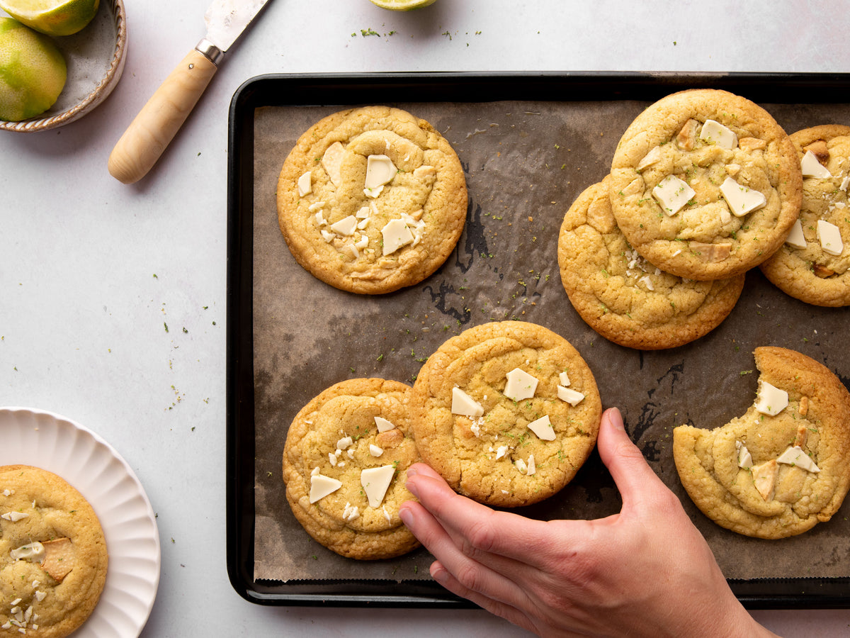White Chocolate & Lime Cookies – Tala Cooking