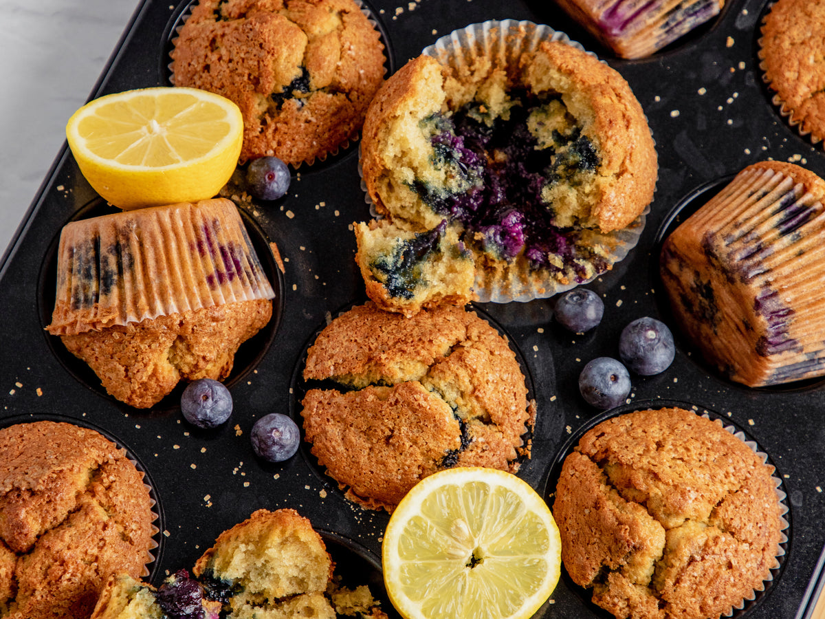Lemon and blueberry muffins – Tala Cooking
