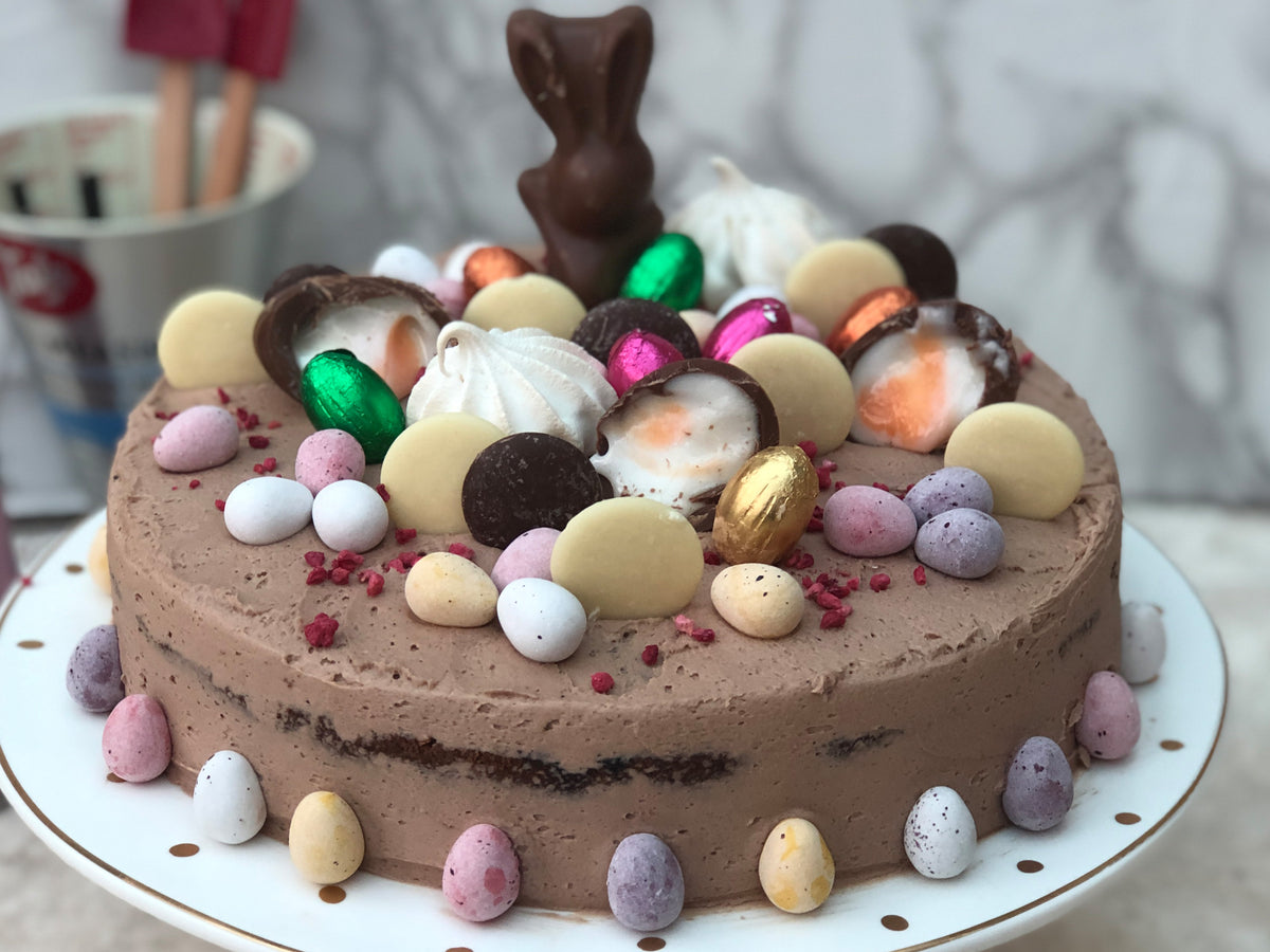 Chocolate Raspberry Ripple Easter Cake – Tala Cooking