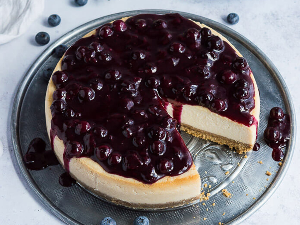 Vegan Blueberry Cheesecake – Tala Cooking