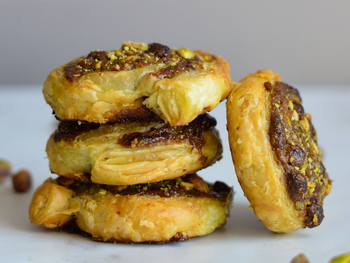 Chocolate and Pistachio Swirls – Tala Cooking