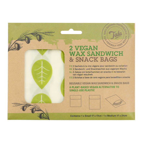 Tala Vegan Sandwich & Snack Wax Bag 2 pcs