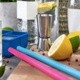 5 Silicone Straws with Brush