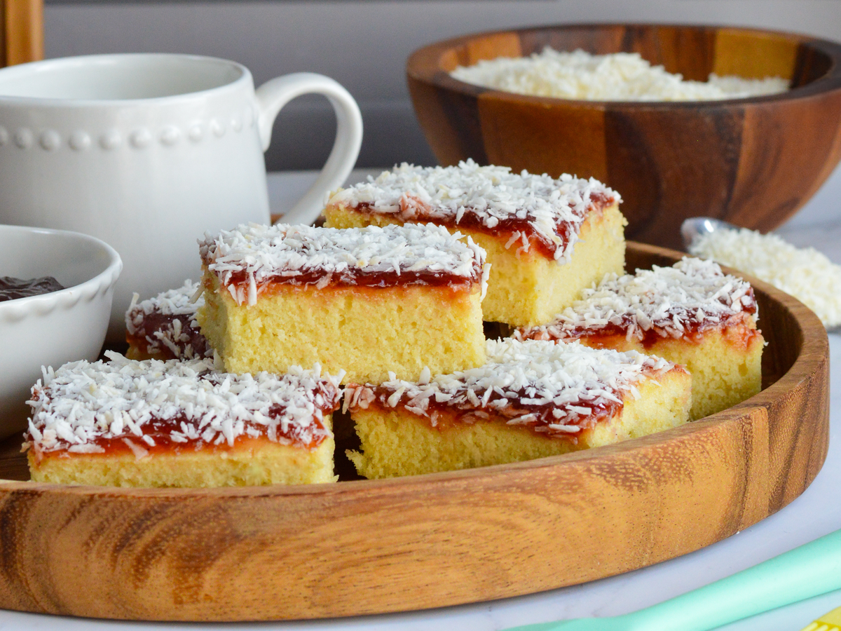 Jam and Coconut Sponge – Tala Cooking