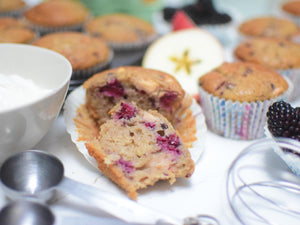 Apple and Blackberry Muffins