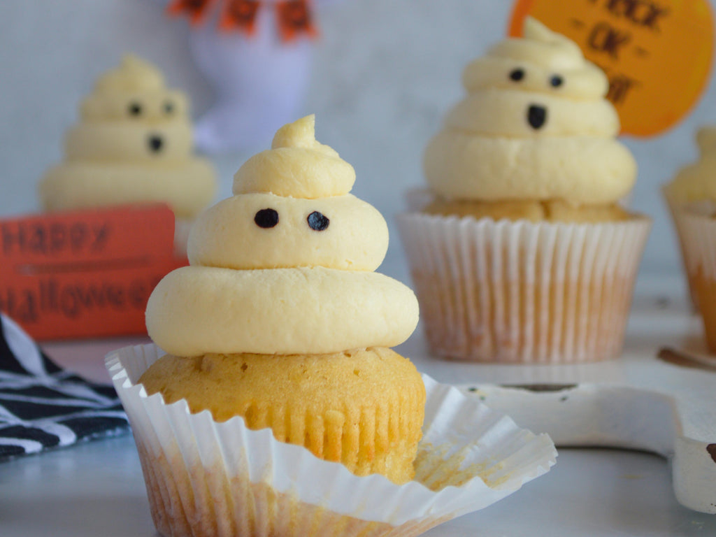Honey Ghost Cupcakes