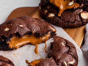 Tala Biscoff Stuffed Double Chocolate Cookies