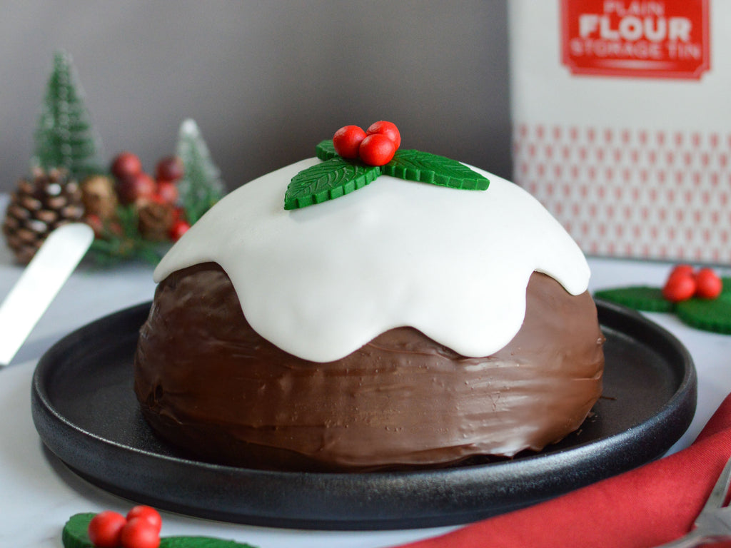 Chocolate Christmas Pudding Cake