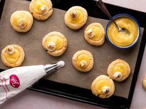 Lemon Meringue Thumbprint Cookies