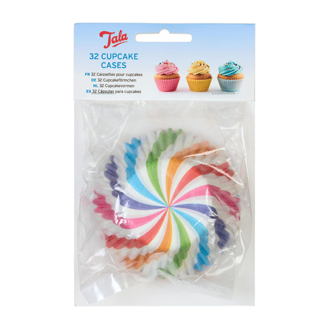 Tala 32 Rainbow Swirl Cupcake Cases