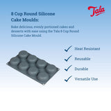 Tala 8 Cup Round Silicone Cake Mould
