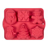 Tala Silicone 6 Hole Christmas Decoration Cake Mould