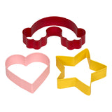 Tala Love Cutter Set- Yellow Star Red Rainbow Pink Heart Cutters
