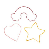 Tala Love Cutter Set- Yellow Star Red Rainbow Pink Heart Cutters