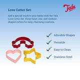 Tala Love Cutter Set- Yellow Star Red Rainbow Pink Heart Cutters