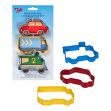 Tala All Aboard Cutter Set - Red Car Yellow Truck Blue Train
