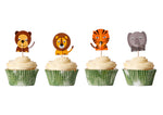 Tala Jungle Cupcake Cases and 24 Toppers - cases 7x3cm