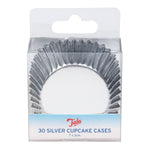 Tala 30 Cupcake Foils Silver 7x3cm