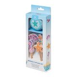 Tala Mermaid Cupcake Set 24 Cupcake Cases and Toppers Cases 7cm x 3cm