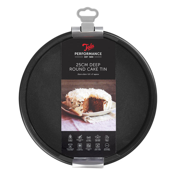 Tala Performance Non-Stick 25cm dia Round Deep Cake Pan – Tala Cooking