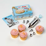 Tala Originals 1950s Style Icing Syringe Set In Tin With 6 Nozzles