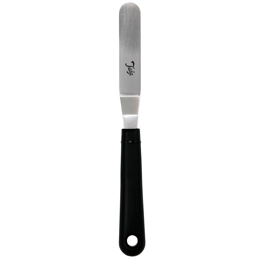 Cake Decorating Angled Icing Spatula, Stainless Steel 8 inch Offset Polished Blade Knife, Wood Handle