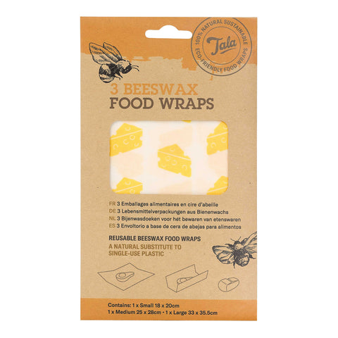 Tala Cheese Food Wax Wraps  set of three