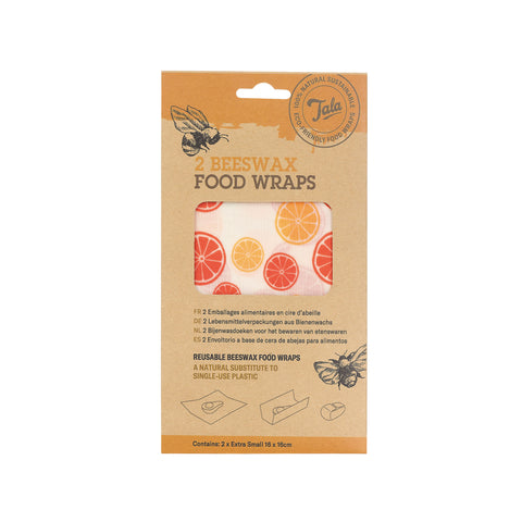Tala Citrus Wax Wraps Set of 2 16x16cm
